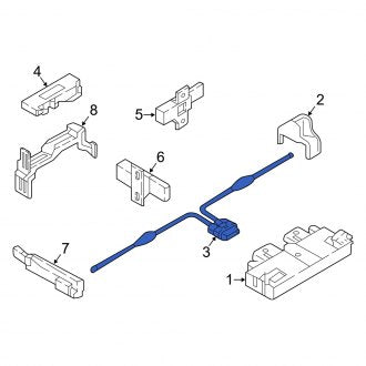 New OEM Genuine Audi, Keyless Entry Module Connector - Part # 8W0962239