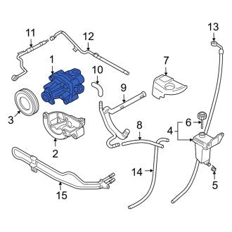 New OEM Genuine Audi, Power Steering Pump - Part # 8E0145155F