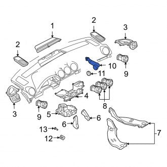 New OEM Genuine Audi, Cabin Air Temperature Sensor Aspirator Tube - Part # 8E1816311