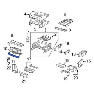 New OEM Genuine Audi, Front Seat Frame Trim Panel - Part # 8E0881793A9TP