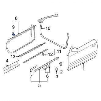 New OEM Genuine Audi, Door Seal Clip - Part # 8E0837485