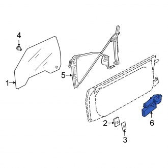 New OEM Genuine Audi, Front Right Window Motor - Part # 8H1959802B