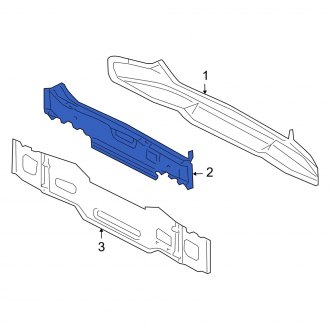 New OEM Genuine Audi, Rear Upper Rear Body Reinforcement - Part # 8H0813331