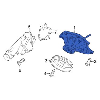 New OEM Genuine Audi, Engine Water Pump - Part # 06E121018K