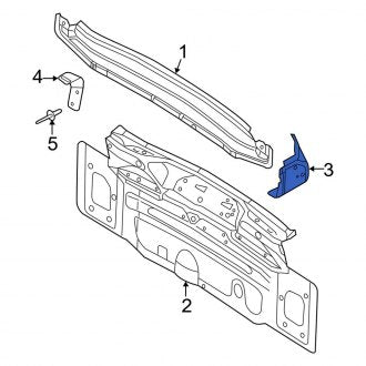 New OEM Genuine Audi, Rear Right Rear Body Panel Filler Panel - Part # 4G8813394