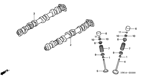 Camshaft, Ex.