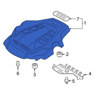 New OEM Genuine Audi, Engine Cover - Part # 06E103925Q