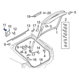 New OEM Genuine Audi, Rear Liftgate Hinge Bushing - Part # 8X0867334