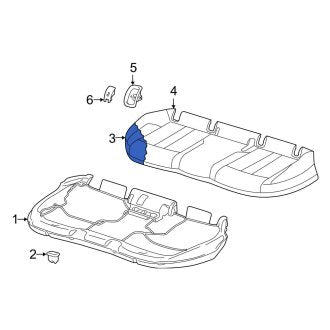 New OEM Genuine Audi, Front Center Right Seat Cushion Pad - Part # V04017001BC