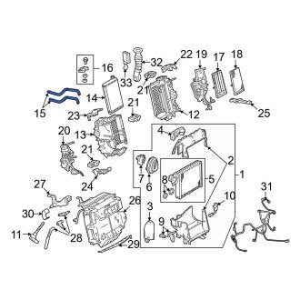 New OEM Genuine Audi, HVAC Heater Hose - Part # 8K1819371AM