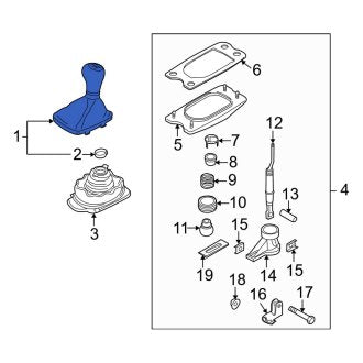 New OEM Genuine Audi, Manual Transmission Shift Boot - Part # 8K0863278GXBA