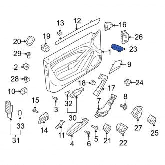 New OEM Genuine Audi, Left Seat Memory Switch - Part # 8T0959665BSC3