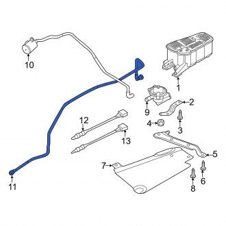 New OEM Genuine Audi, Evaporative Emissions System Lines - Part # 8W6201991F