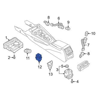 New OEM Genuine Audi, Electronic Parking Brake Control Switch - Part # 8W1927225B