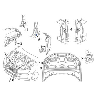 New OEM Genuine Audi, Tire Information Label - Part # 8W0010502HP