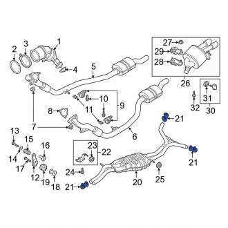 New OEM Genuine Audi, Exhaust Clamp - Part # 8W0253141D