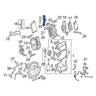 New OEM Genuine Audi, A/C Evaporator Drain - Part # 8K0260113