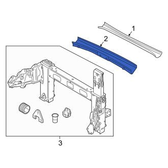 New OEM Genuine Audi, Lower Roll Bar Bracket - Part # 8F0813149A