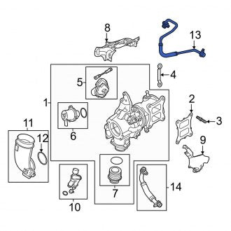 New OEM Genuine Audi, Turbocharger Oil Line - Part # 06N145778E