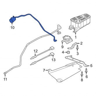 New OEM Genuine Audi, Evaporative Emissions System Lines - Part # 8W7201997C