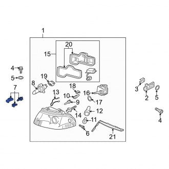 New OEM Genuine Audi, Left Headlight Restoration Kit - Part # 4B0998121