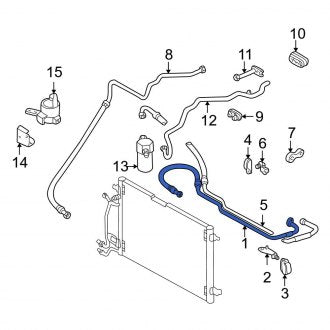 New OEM Genuine Audi, A/C Refrigerant Discharge Hose - Part # 4B0260701Q