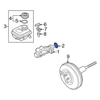 New OEM Genuine Audi, Brake Master Cylinder Gasket - Part # 4D0611243