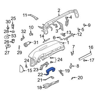 New OEM Genuine Audi, Lower Steering Column Cover - Part # 4B1953512D26Z