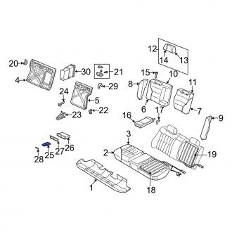 New OEM Genuine Audi, Center Seat Armrest Cup Holder - Part # 4B0885995B01C