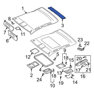 New OEM Genuine Audi, Front Sound Absorber - Part # 323863950