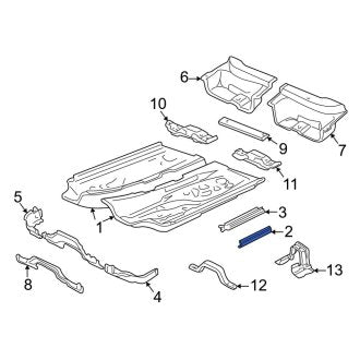 New OEM Genuine Audi, Left Outer Floor Pan Reinforcement - Part # 1J0802259