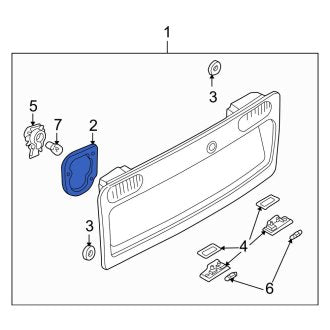 New OEM Genuine Audi, License Light Lens Gasket - Part # 4B5945395A