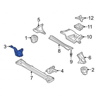 New OEM Genuine Audi, Right Engine Mount Bracket - Part # 4F0199352J