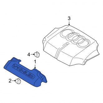 New OEM Genuine Audi, Front Engine Cover - Part # 07L103925A