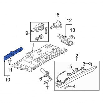 New OEM Genuine Audi, Front Glove Box Door Hinge - Part # 4F1857128