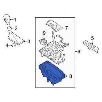 New OEM Genuine Audi, Automatic Transmission Shift Cover Plate - Part # 4F0713095