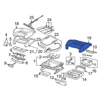 New OEM Genuine Audi, Front Seat Cushion Pad - Part # 4F0881361B