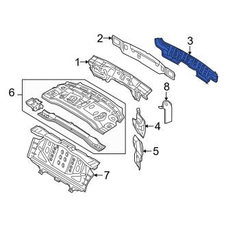 New OEM Genuine Audi, Rear Rear Body Reinforcement - Part # 4F5813307A