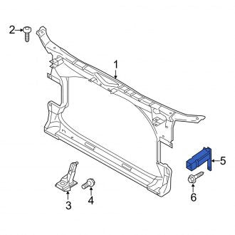 New OEM Genuine Audi, Front Right Radiator Support Panel Brace - Part # 4G0805528A