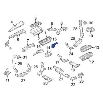 New OEM Genuine Audi, Right Instrument Panel Air Duct - Part # 4G1819152