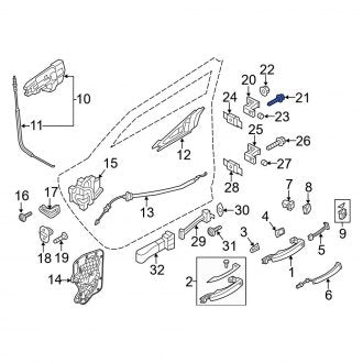 New OEM Genuine Audi, Upper Door Hinge Bolt - Part # WHT002246A