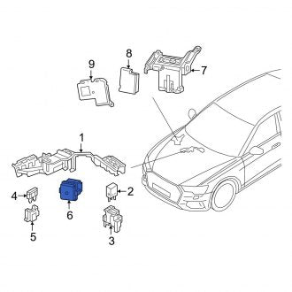 New OEM Genuine Audi, Front Right Lower Fuse and Relay Center - Part # 8W0937124A