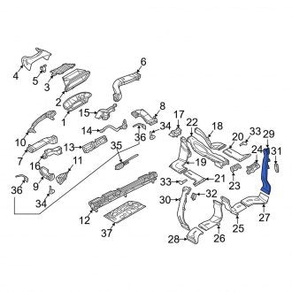 New OEM Genuine Audi, Rear Right Upper Instrument Panel Air Duct - Part # 4K8819502