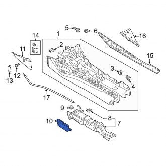 New OEM Genuine Audi, Right Console Bracket - Part # 4K0864476