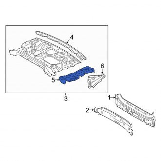 New OEM Genuine Audi, Right Package Tray Bracket - Part # 4K5813148