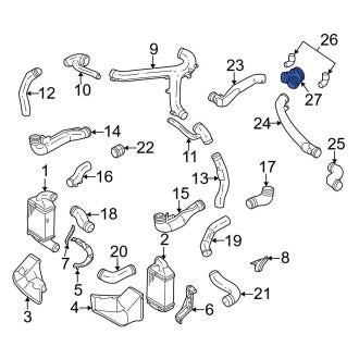 New OEM Genuine Audi, Intercooler Pipe - Part # 078133356AH