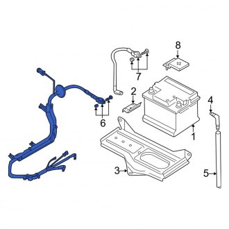 New OEM Genuine Audi, Battery Cable - Part # 8D1971225AA