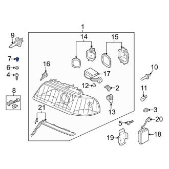 New OEM Genuine Audi, Inner Headlight Bulb Cap - Part # 4D0941159G