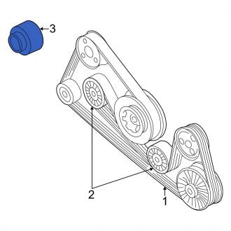 New OEM Genuine Audi, Engine Cooling Fan Pulley - Part # 077121031B