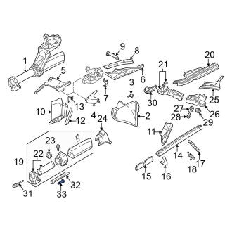 New OEM Genuine Audi, Tow Hook Pin - Part # 4D0802465A